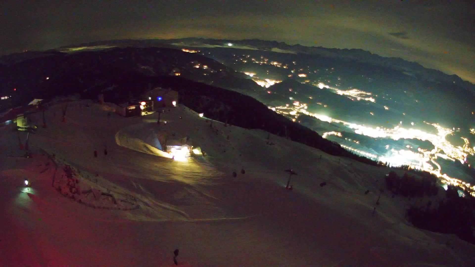 Station de ski Kronplatz sommet | vue sur Brunico