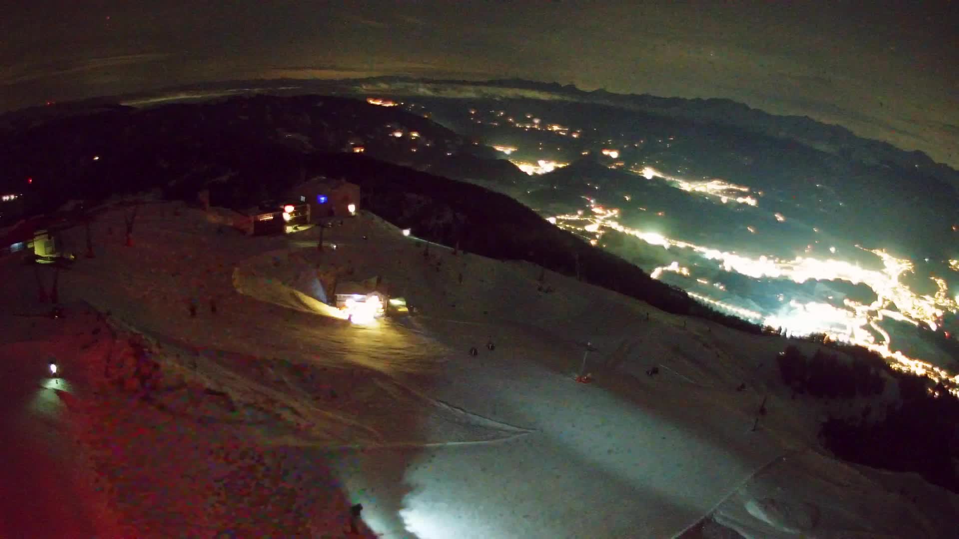 Station de ski Kronplatz sommet | vue sur Brunico