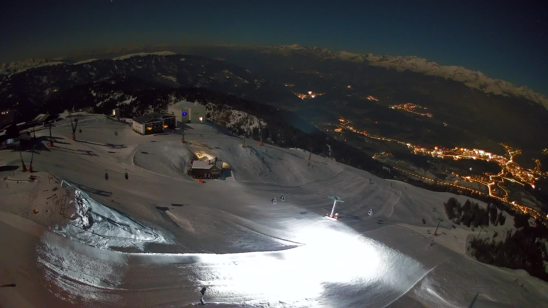 Station de ski Kronplatz sommet | vue sur Brunico