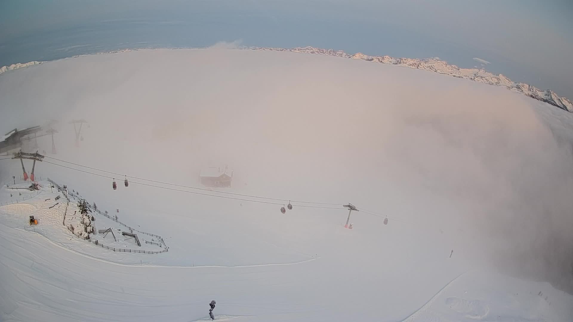 Station de ski Kronplatz sommet | vue sur Brunico