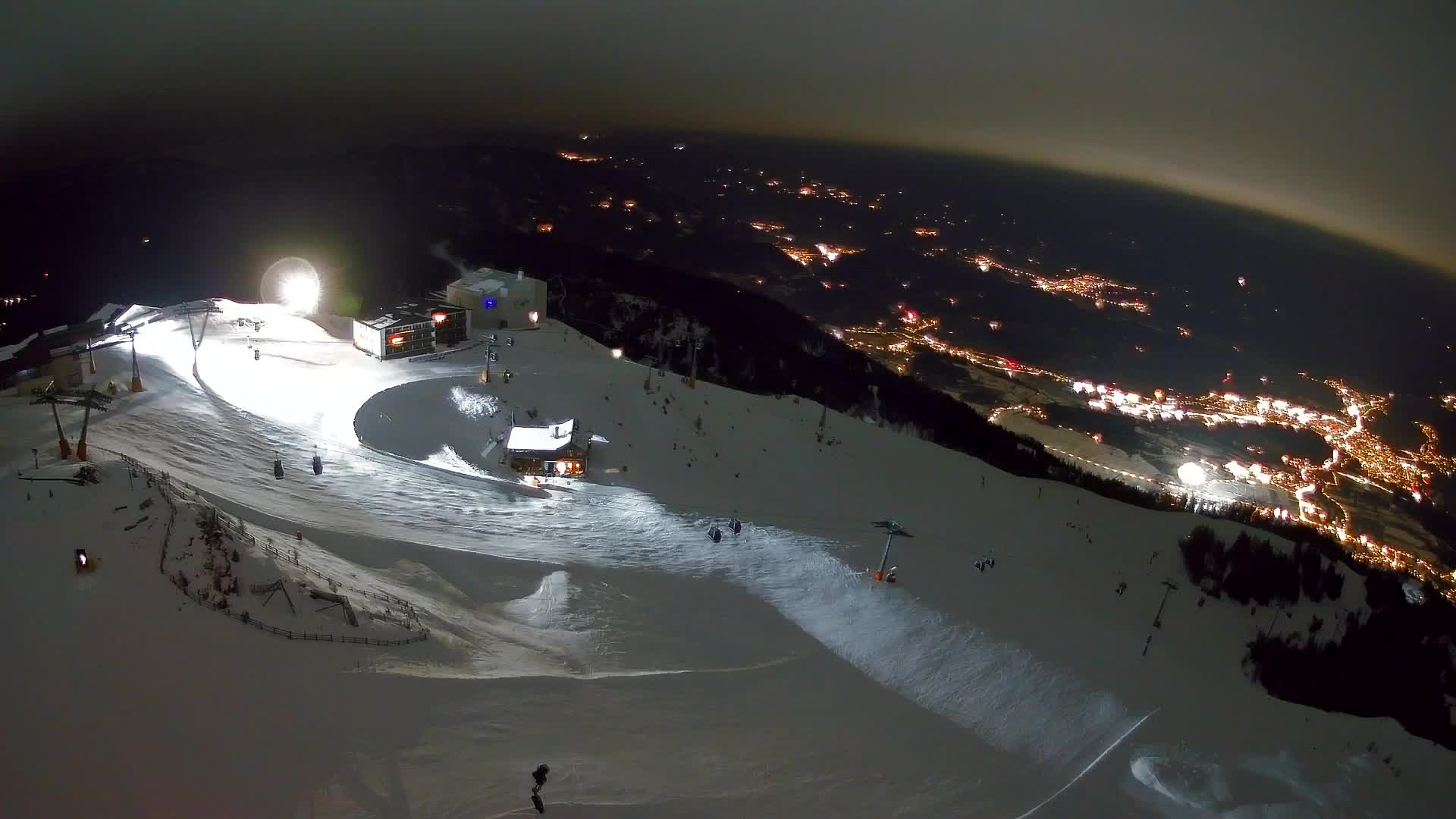 Skigebiet Kronplatz Gipfel | Blick auf Bruneck