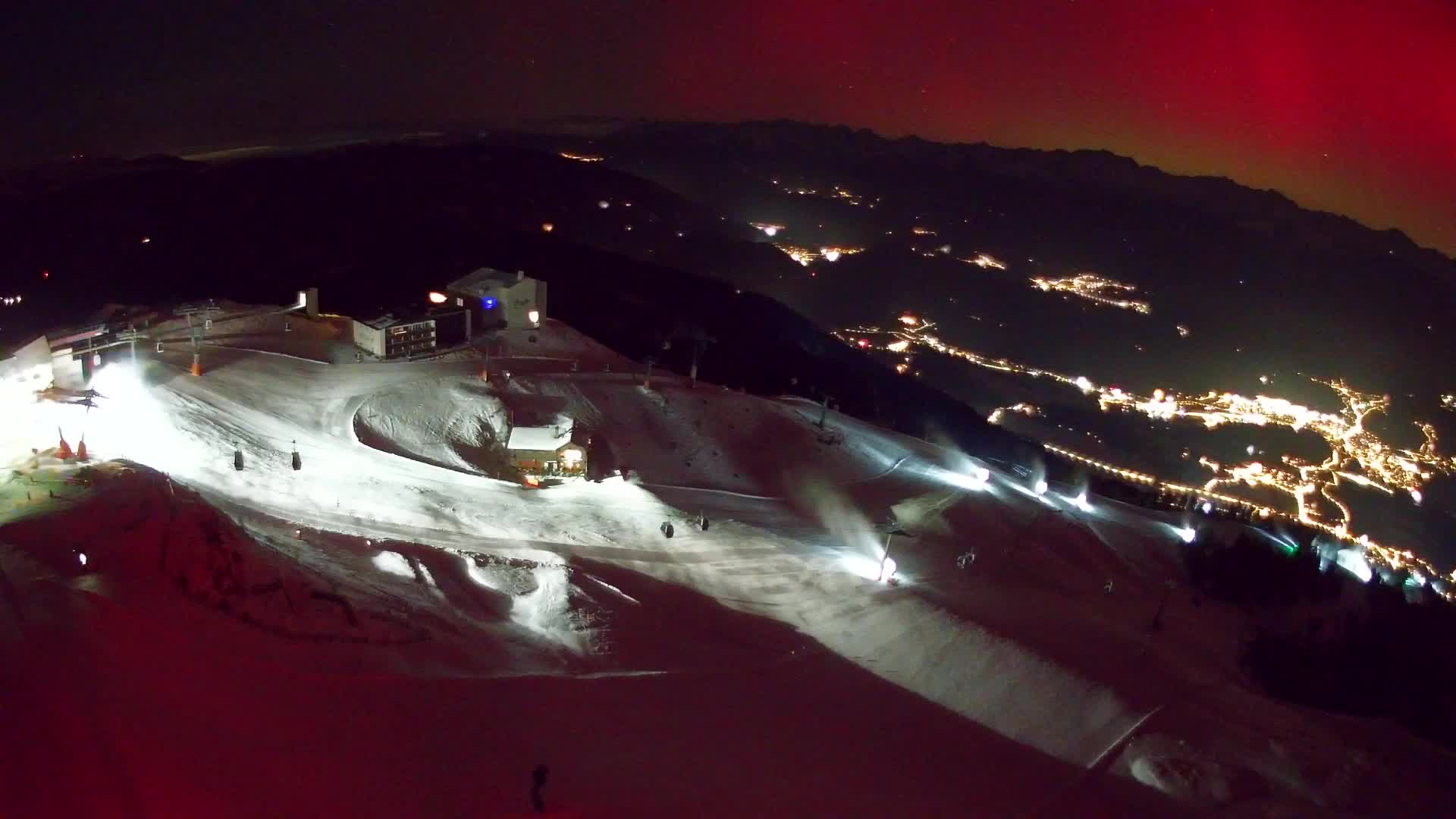Station de ski Kronplatz sommet | vue sur Brunico