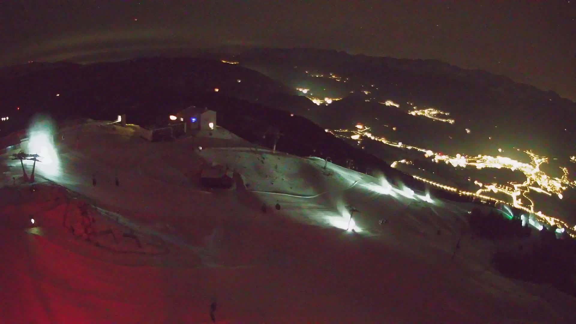 Station de ski Kronplatz sommet | vue sur Brunico