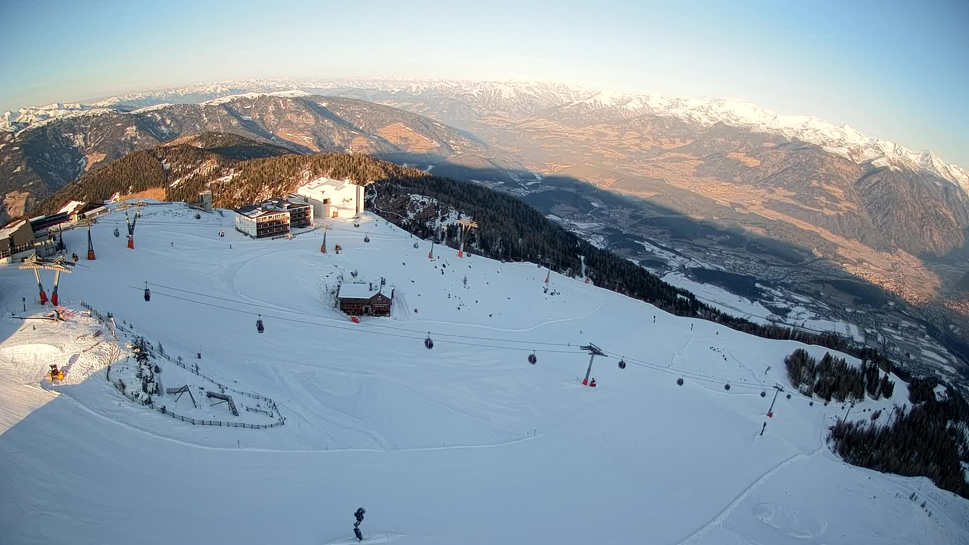 Kronplatz peak Ski resort | view to Bruneck