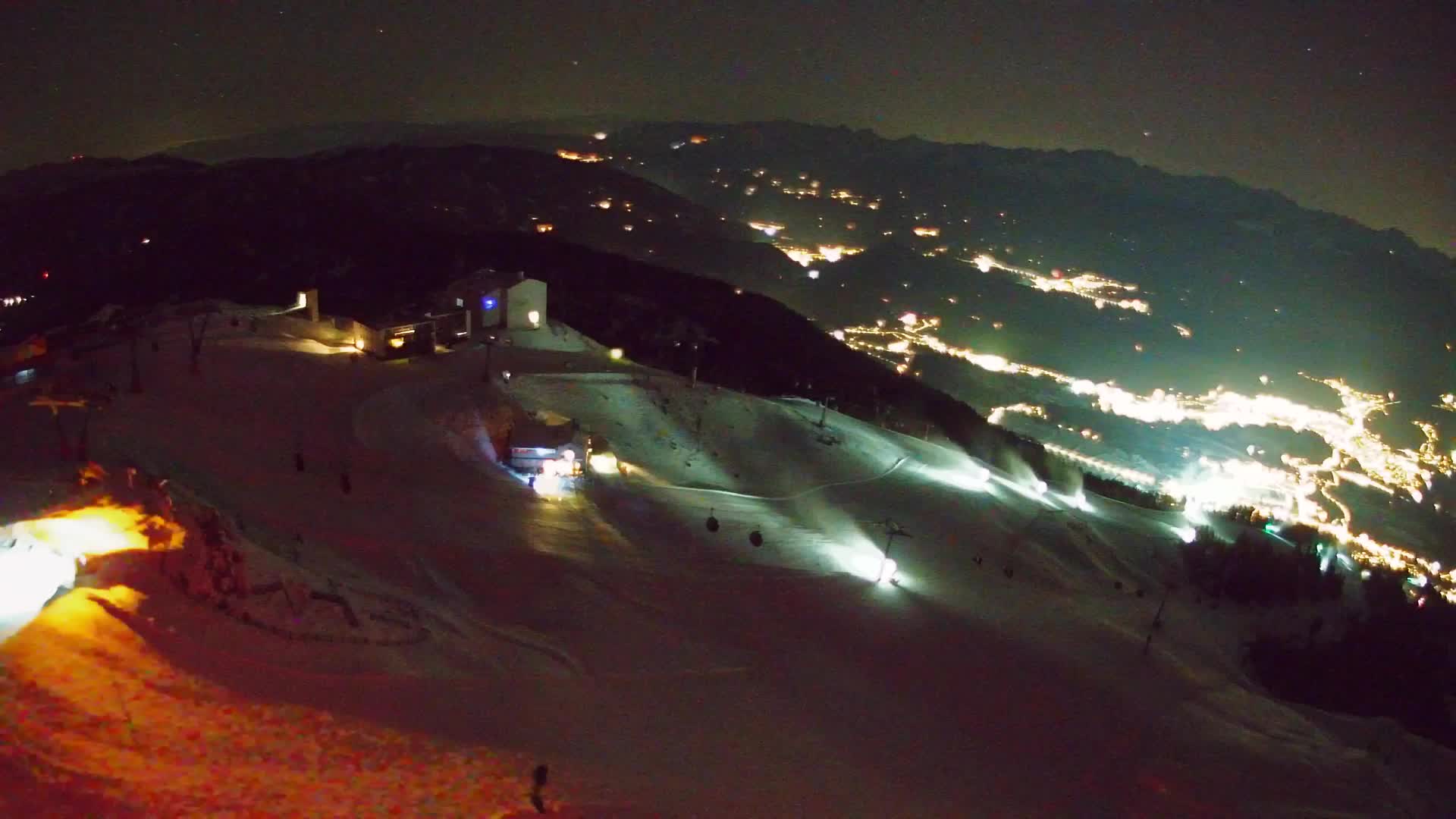 Station de ski Kronplatz sommet | vue sur Brunico