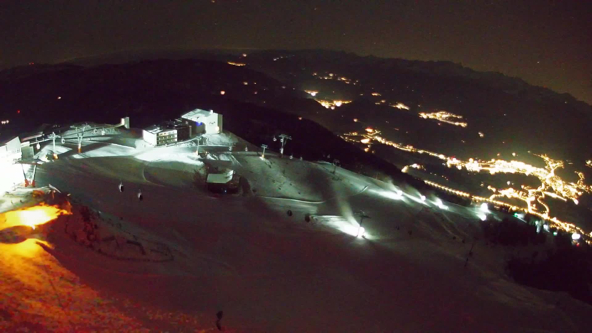 Station de ski Kronplatz sommet | vue sur Brunico