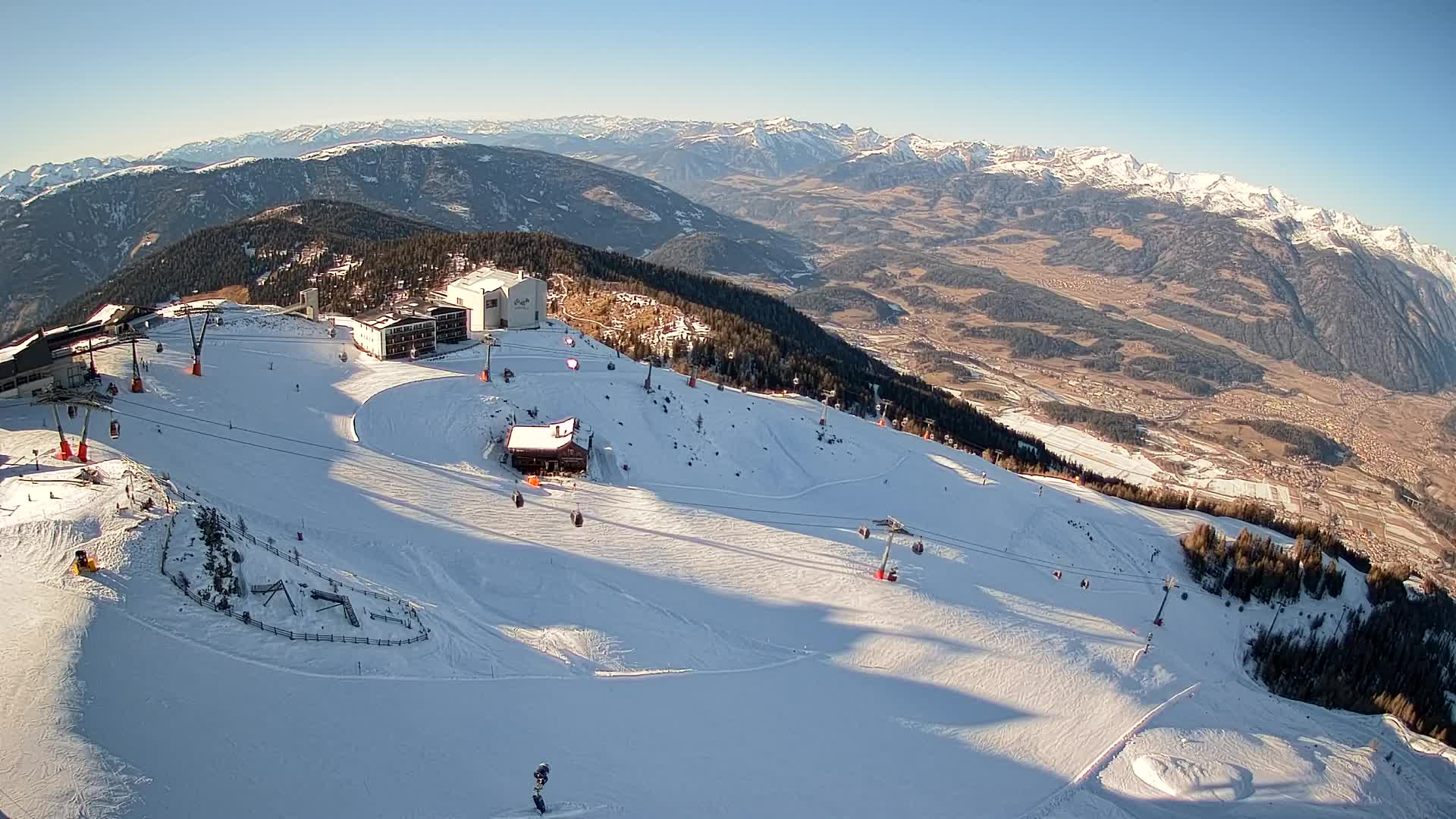 Kronplatz peak Ski resort | view to Bruneck
