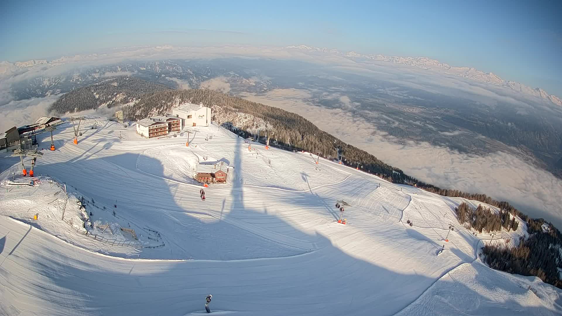 Stazione sciistica di Plan de Corones | vista su Brunico