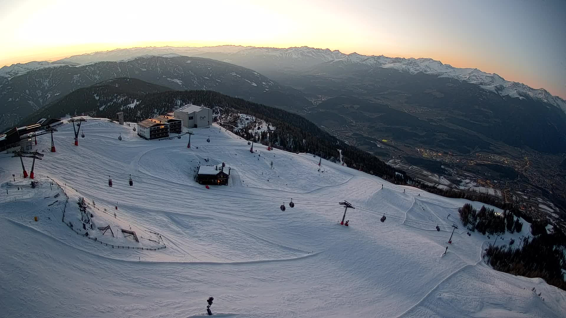 Kronplatz peak Ski resort | view to Bruneck