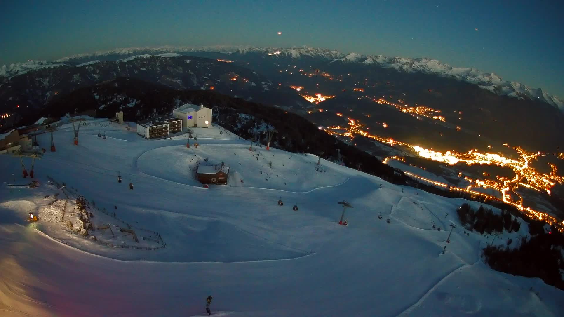 Kronplatz peak Ski resort | view to Bruneck