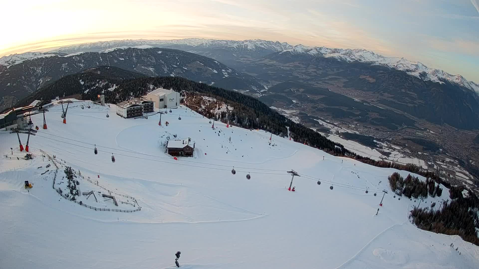 Kronplatz peak Ski resort | view to Bruneck