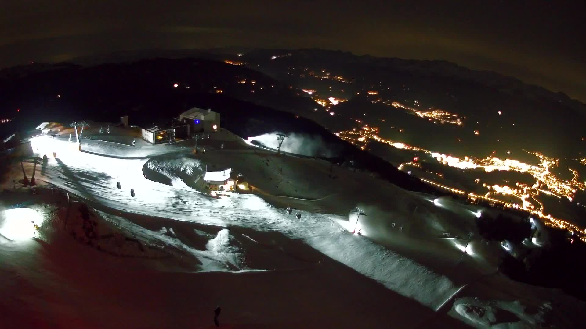 Station de ski Kronplatz sommet | vue sur Brunico
