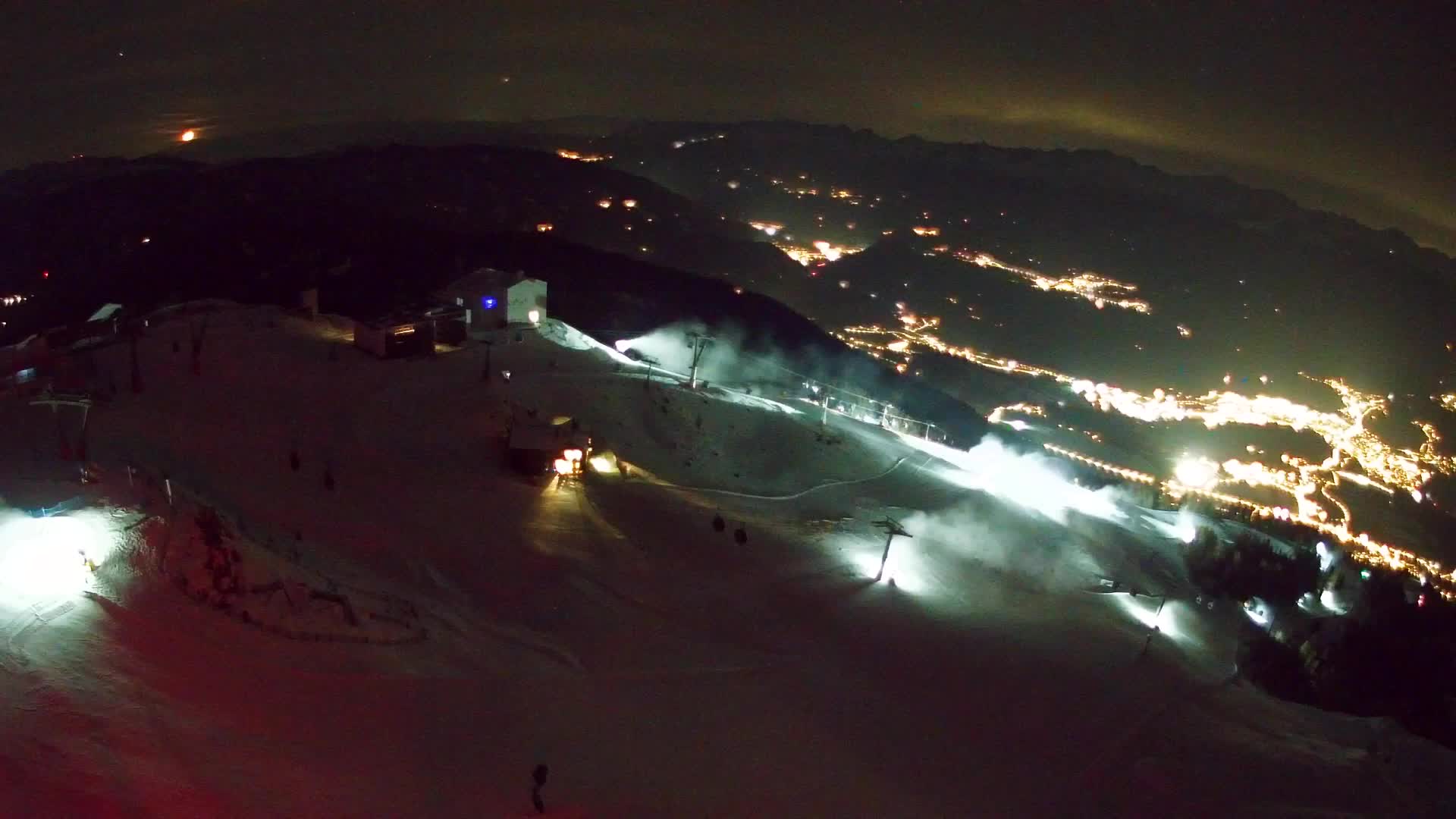 Station de ski Kronplatz sommet | vue sur Brunico