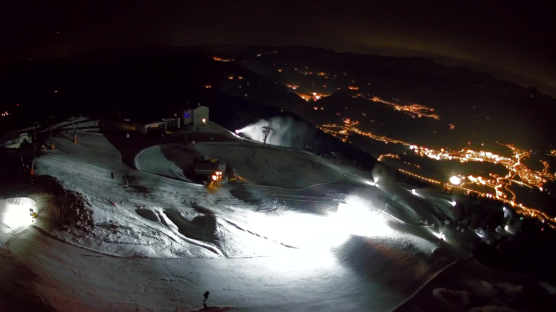 Skigebiet Kronplatz Gipfel | Blick auf Bruneck