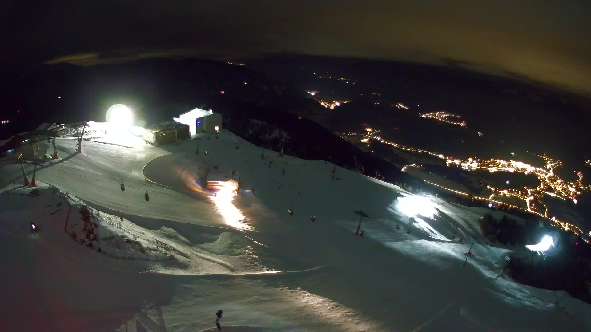Skigebiet Kronplatz Gipfel | Blick auf Bruneck