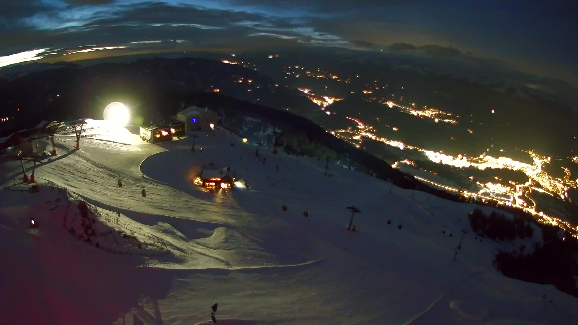 Kronplatz peak Ski resort | view to Bruneck