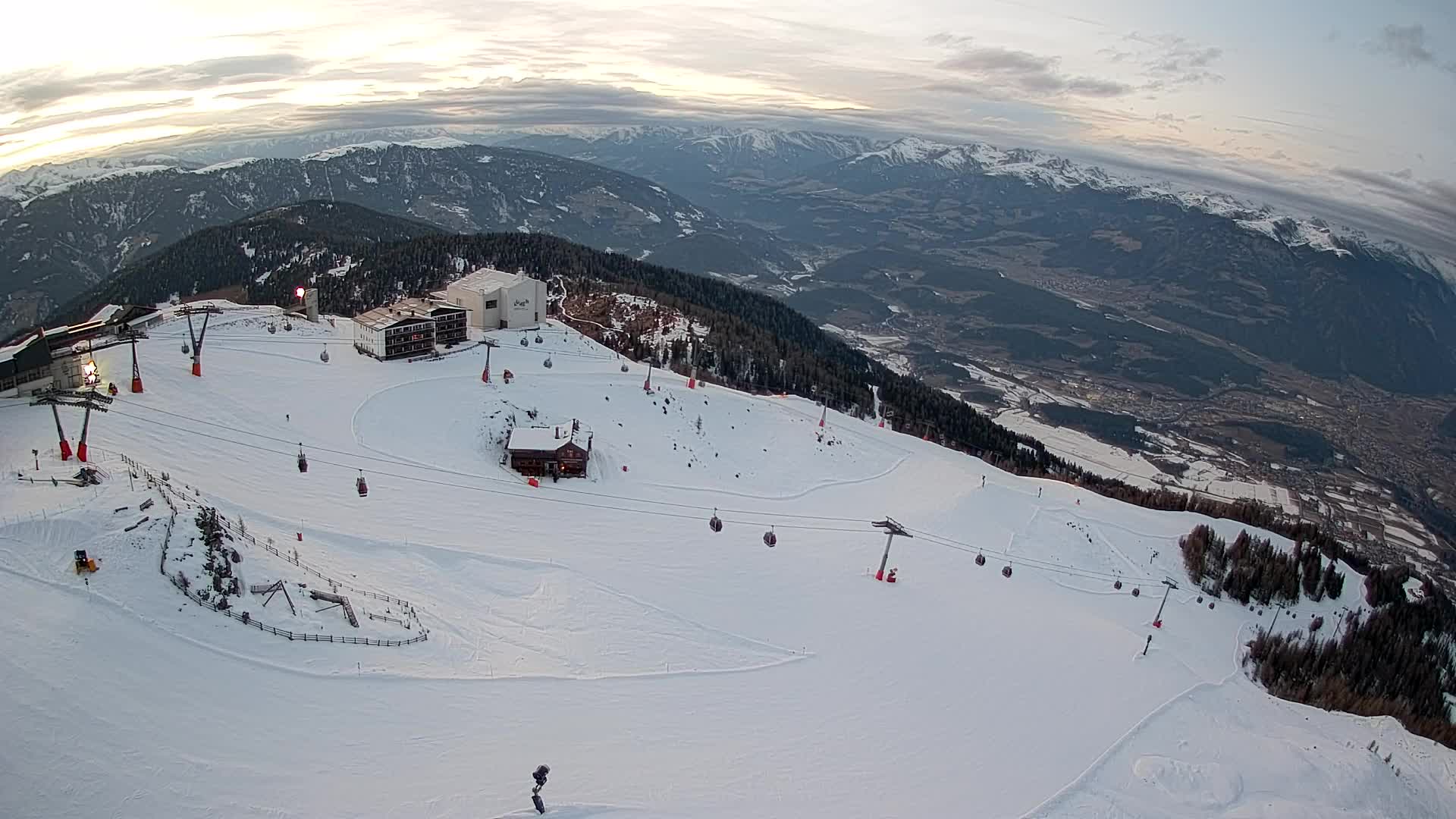 Kronplatz peak Ski resort | view to Bruneck