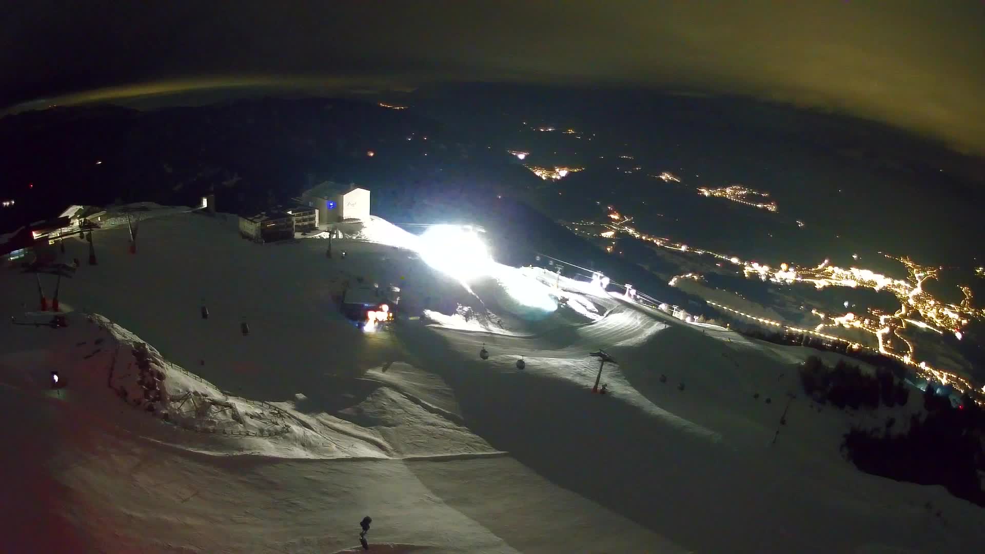 Skigebiet Kronplatz Gipfel | Blick auf Bruneck