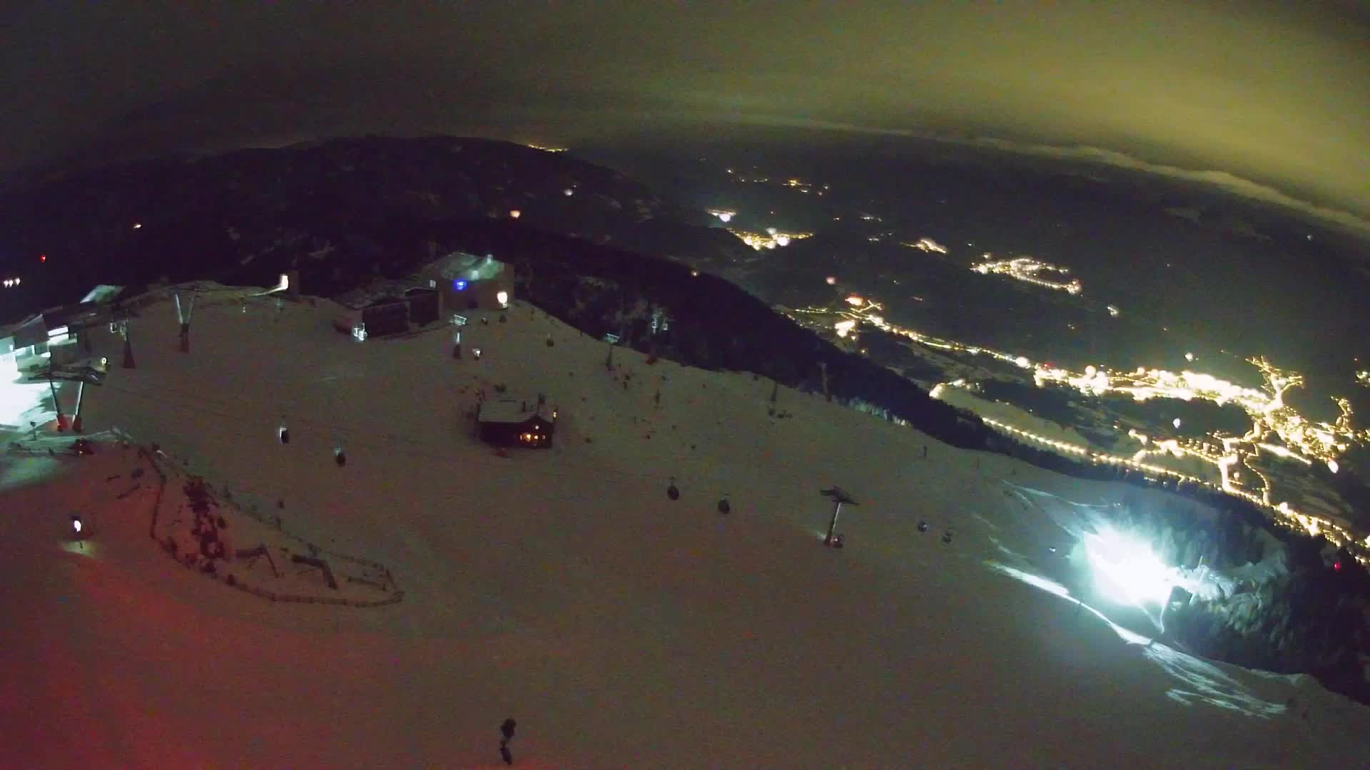 Station de ski Kronplatz sommet | vue sur Brunico