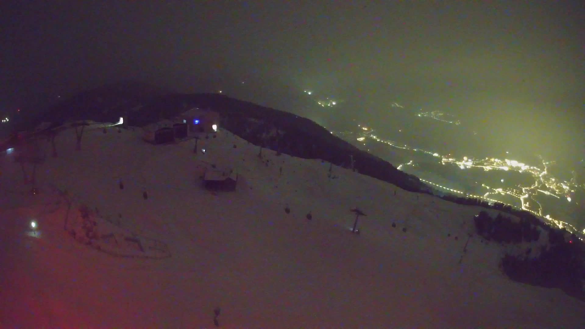 Station de ski Kronplatz sommet | vue sur Brunico