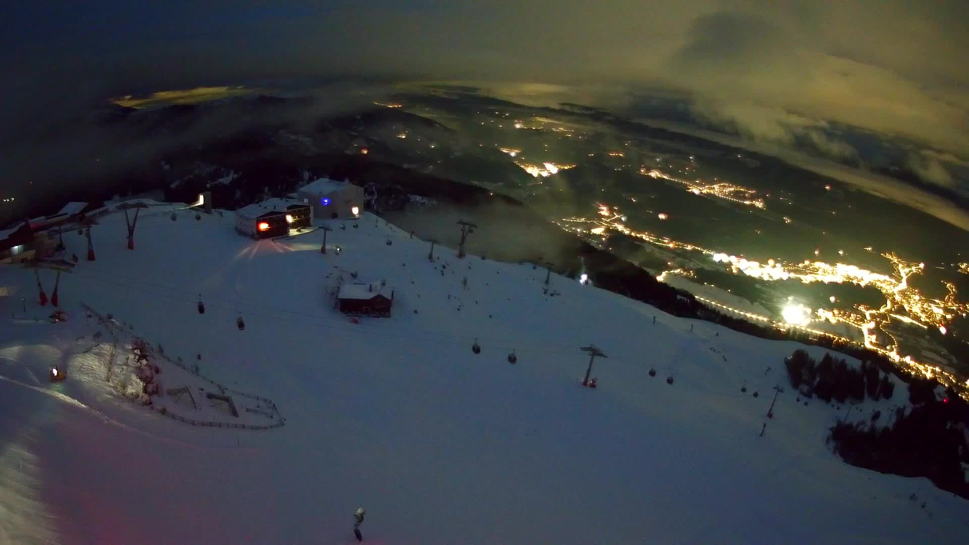 Station de ski Kronplatz sommet | vue sur Brunico
