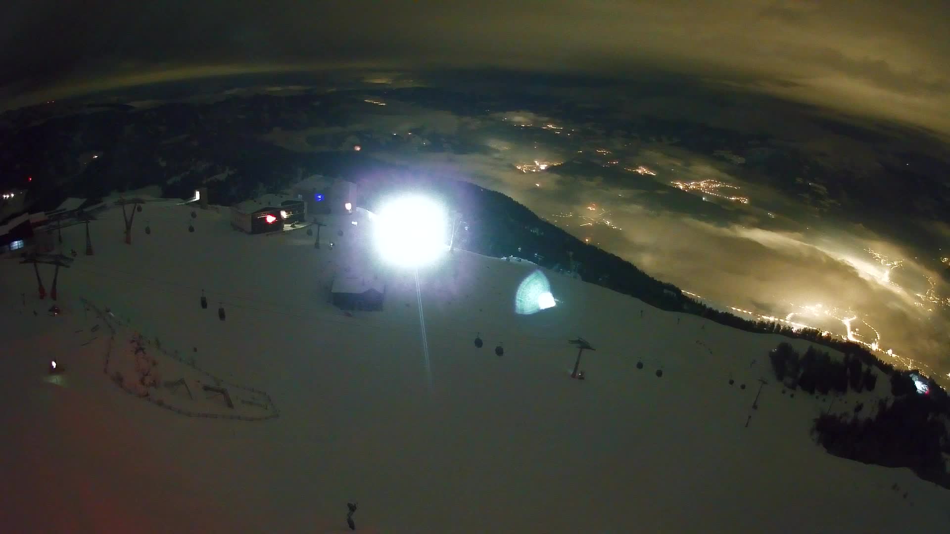 Station de ski Kronplatz sommet | vue sur Brunico