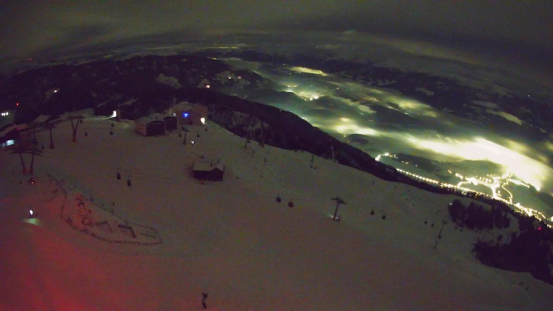 Station de ski Kronplatz sommet | vue sur Brunico