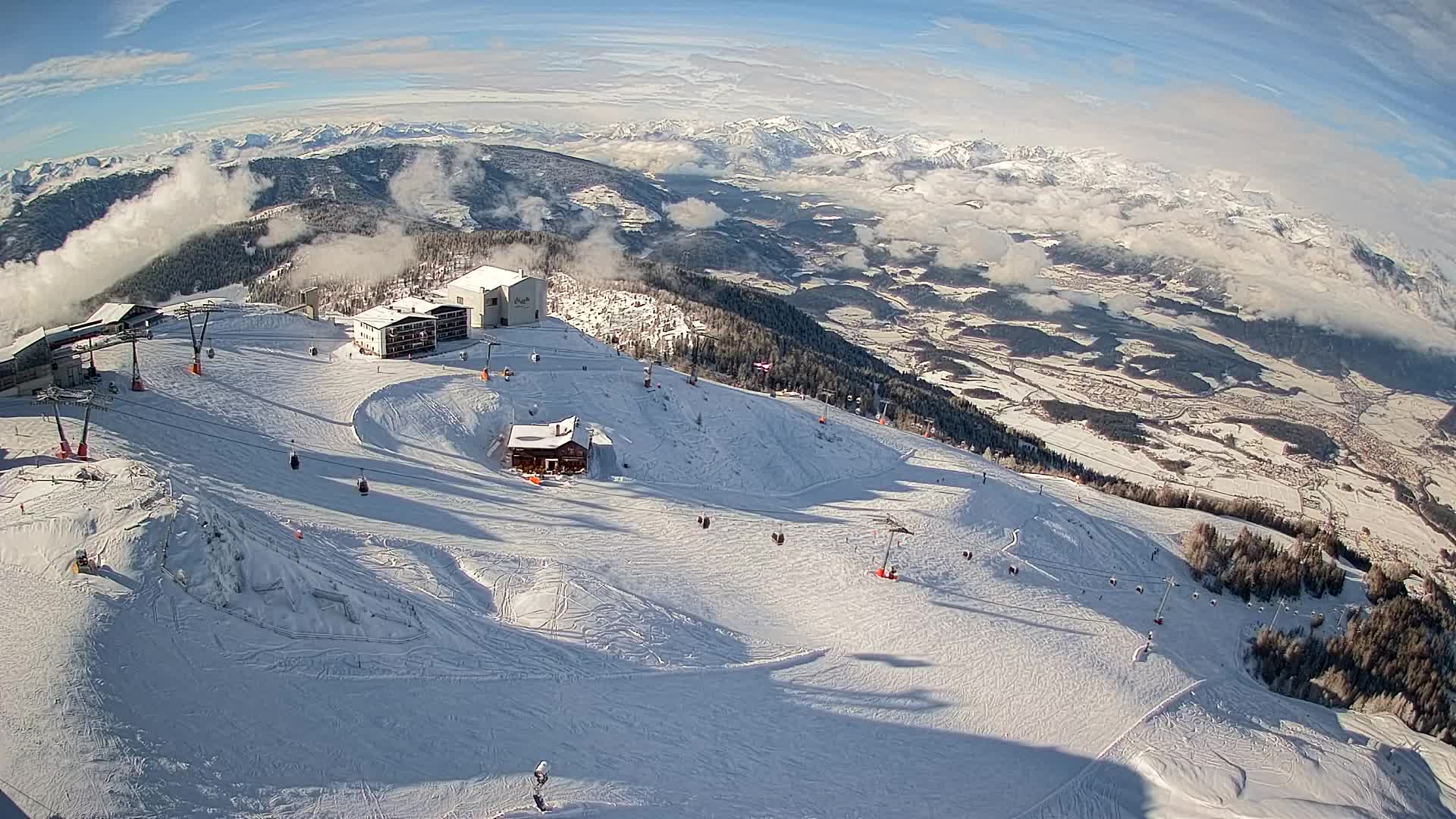 Smučišče Kronplatz – vrh | pogled na Bruneck