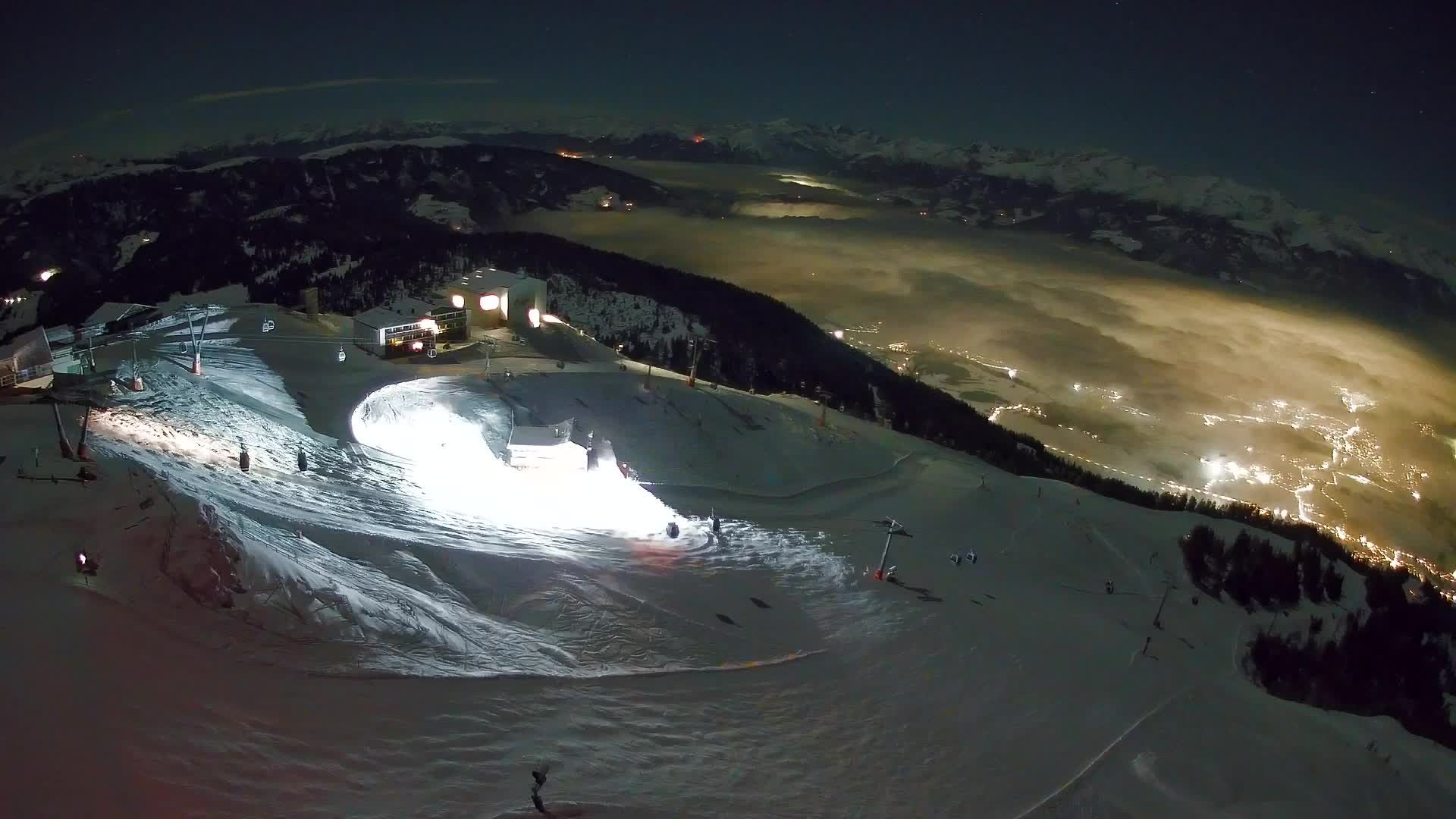 Skigebiet Kronplatz Gipfel | Blick auf Bruneck
