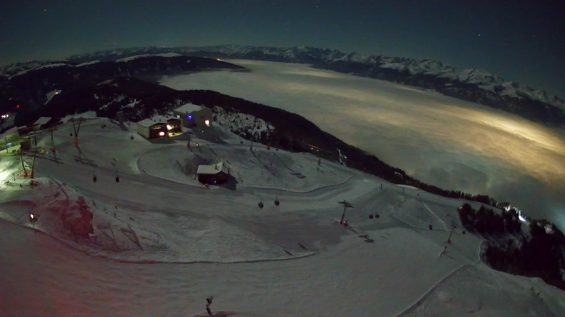 Station de ski Kronplatz sommet | vue sur Brunico