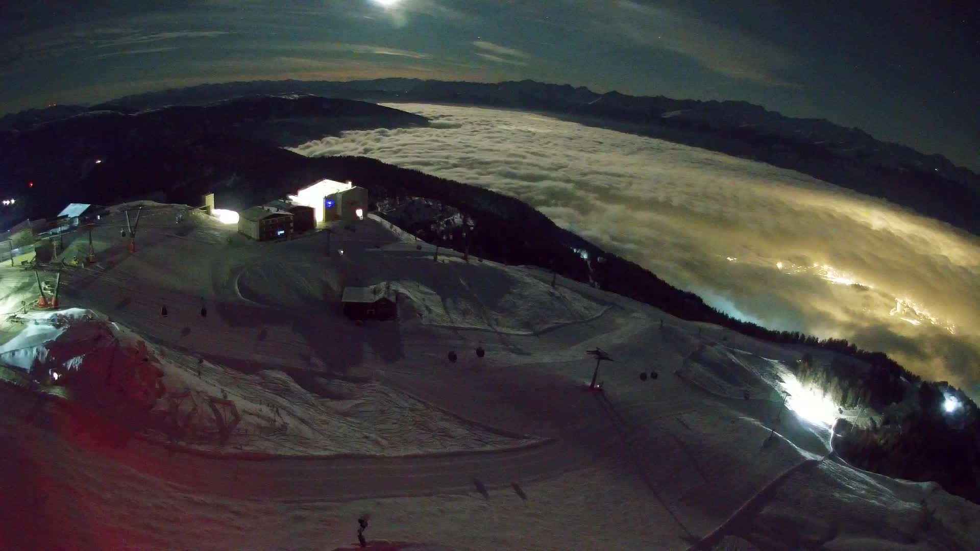 Smučišče Kronplatz – vrh | pogled na Bruneck