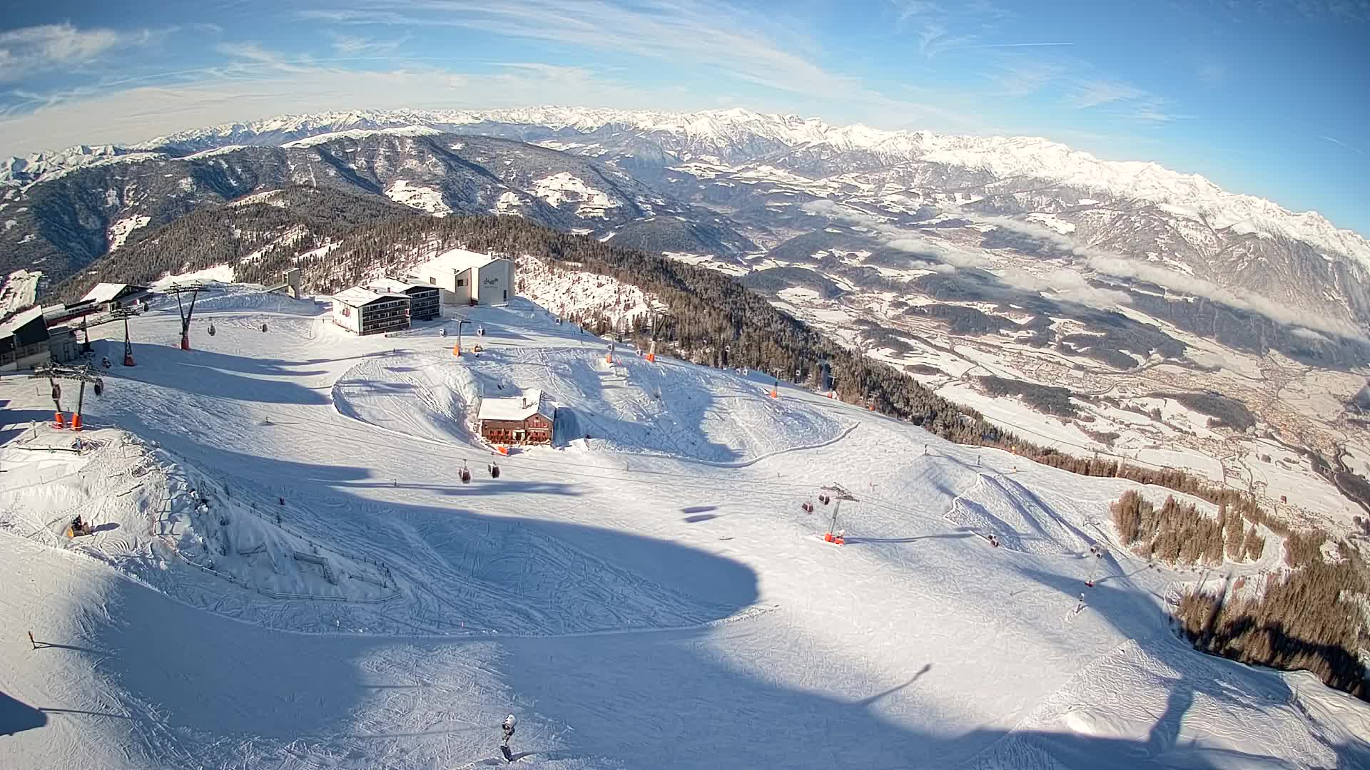 Smučišče Kronplatz – vrh | pogled na Bruneck