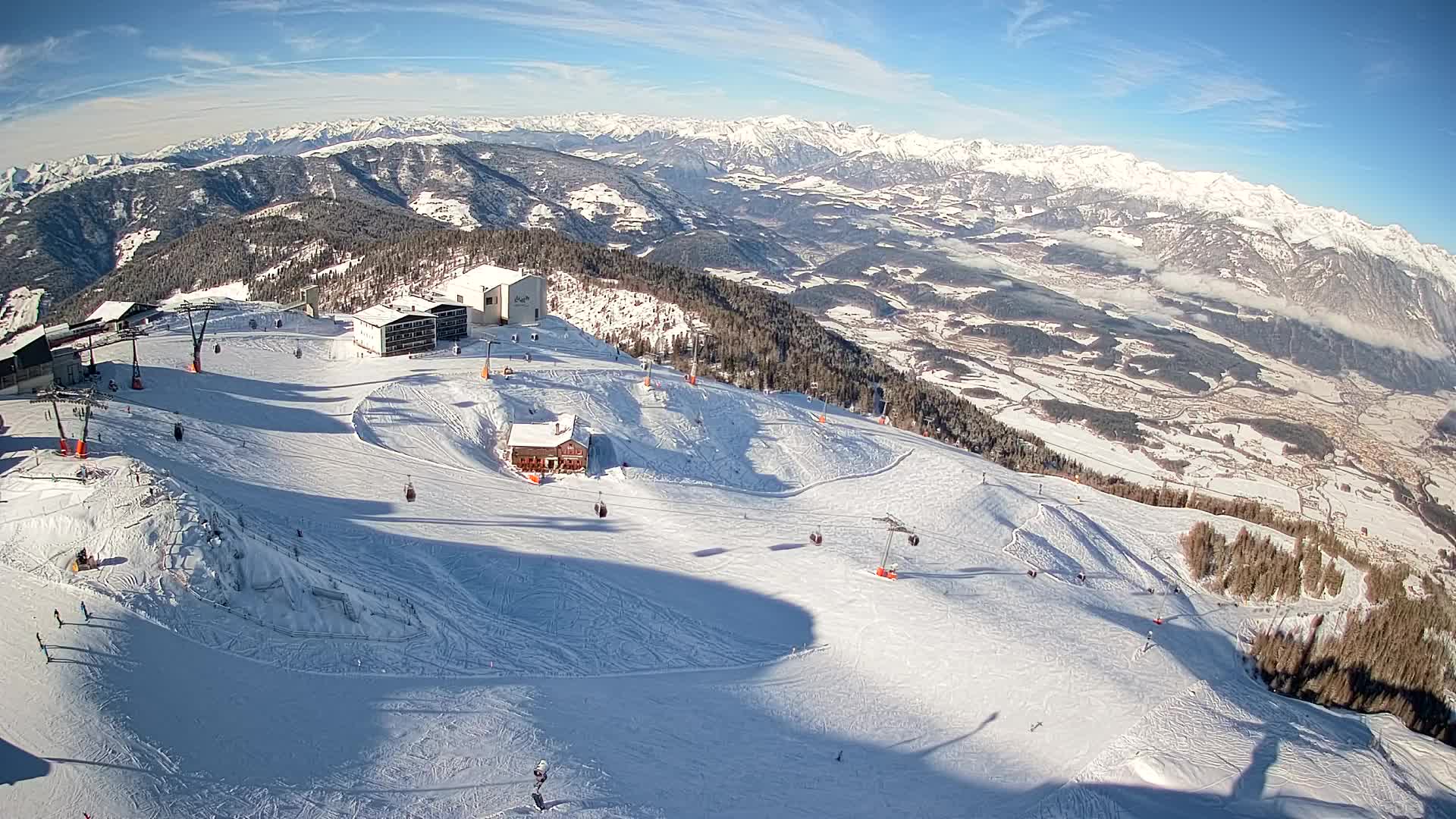 Smučišče Kronplatz – vrh | pogled na Bruneck
