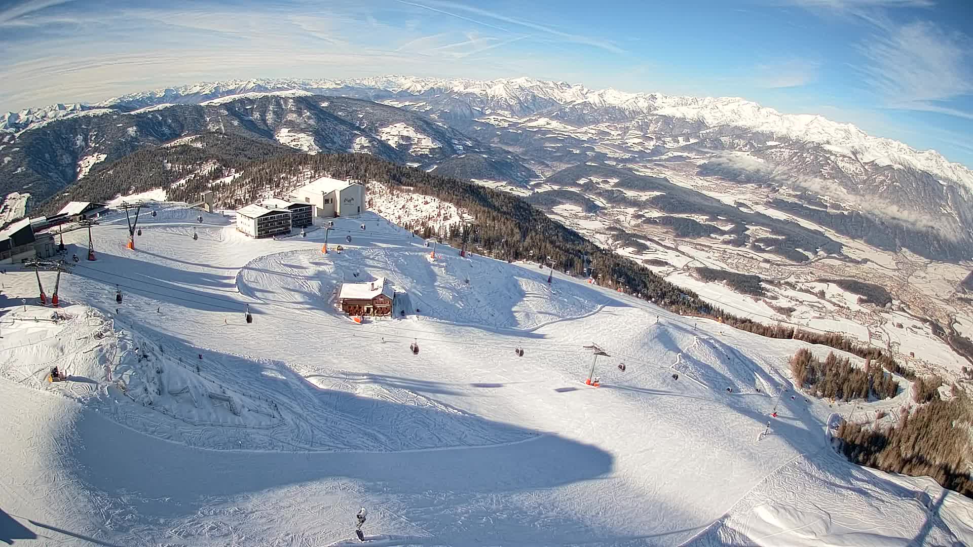 Stazione sciistica di Plan de Corones | vista su Brunico