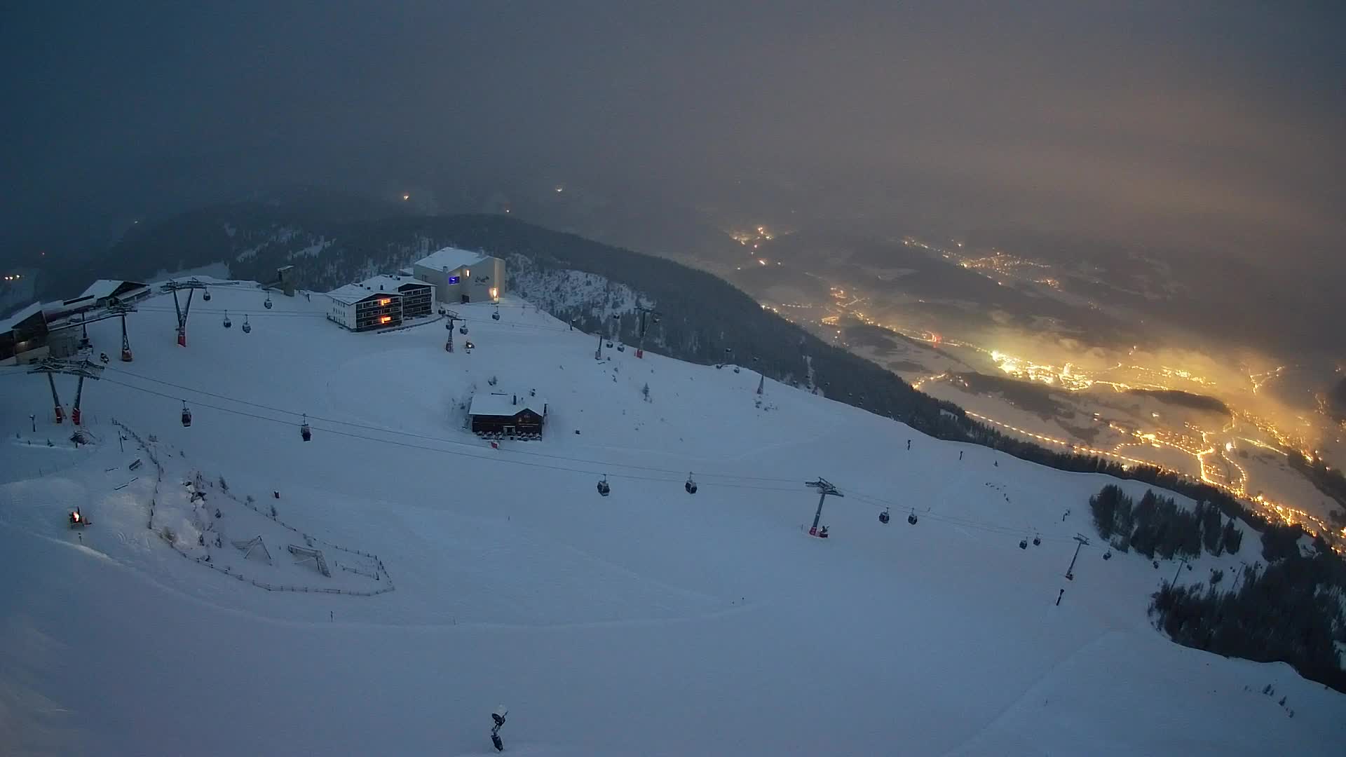Kronplatz peak Ski resort | view to Bruneck