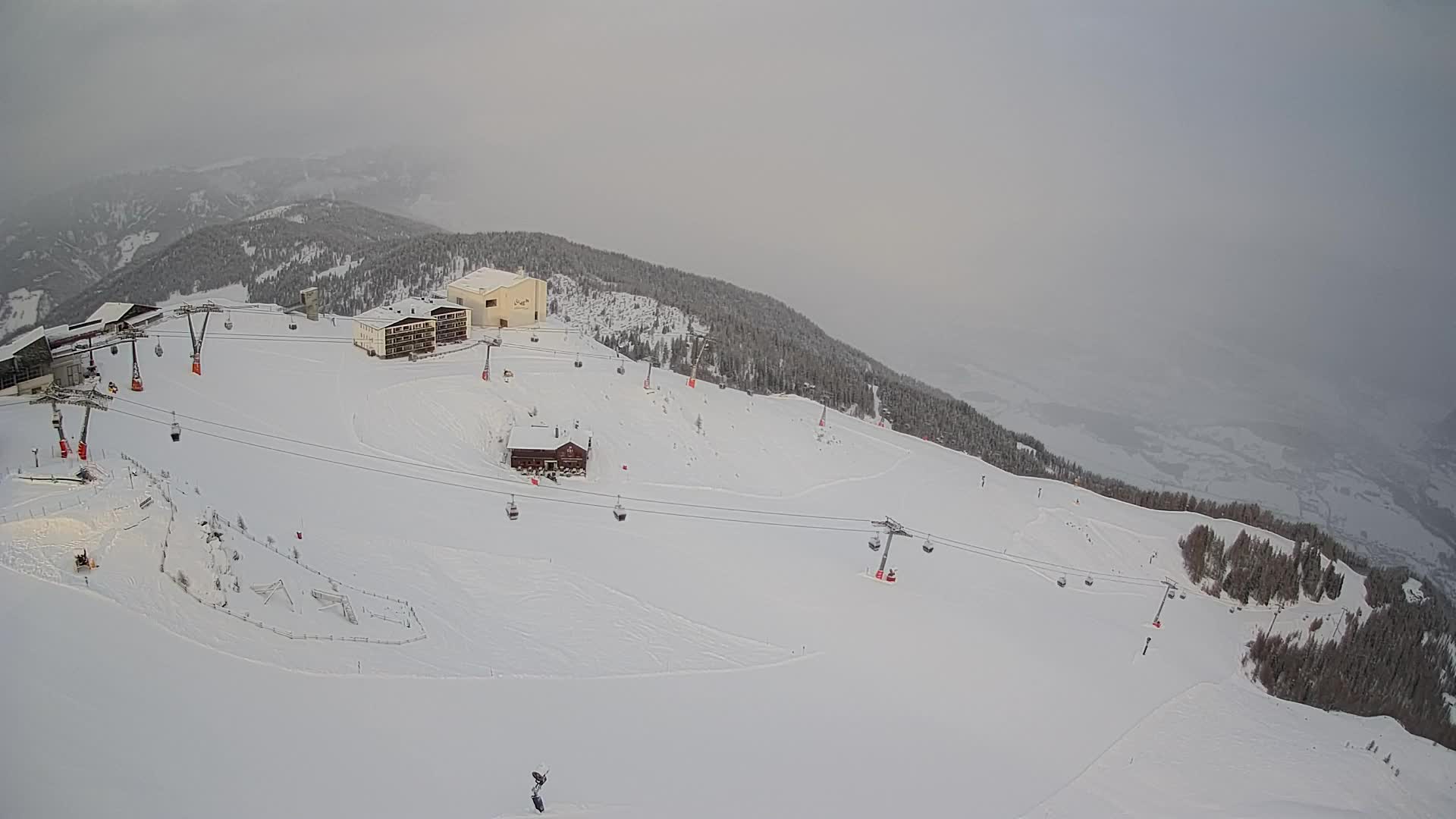 Kronplatz peak Ski resort | view to Bruneck