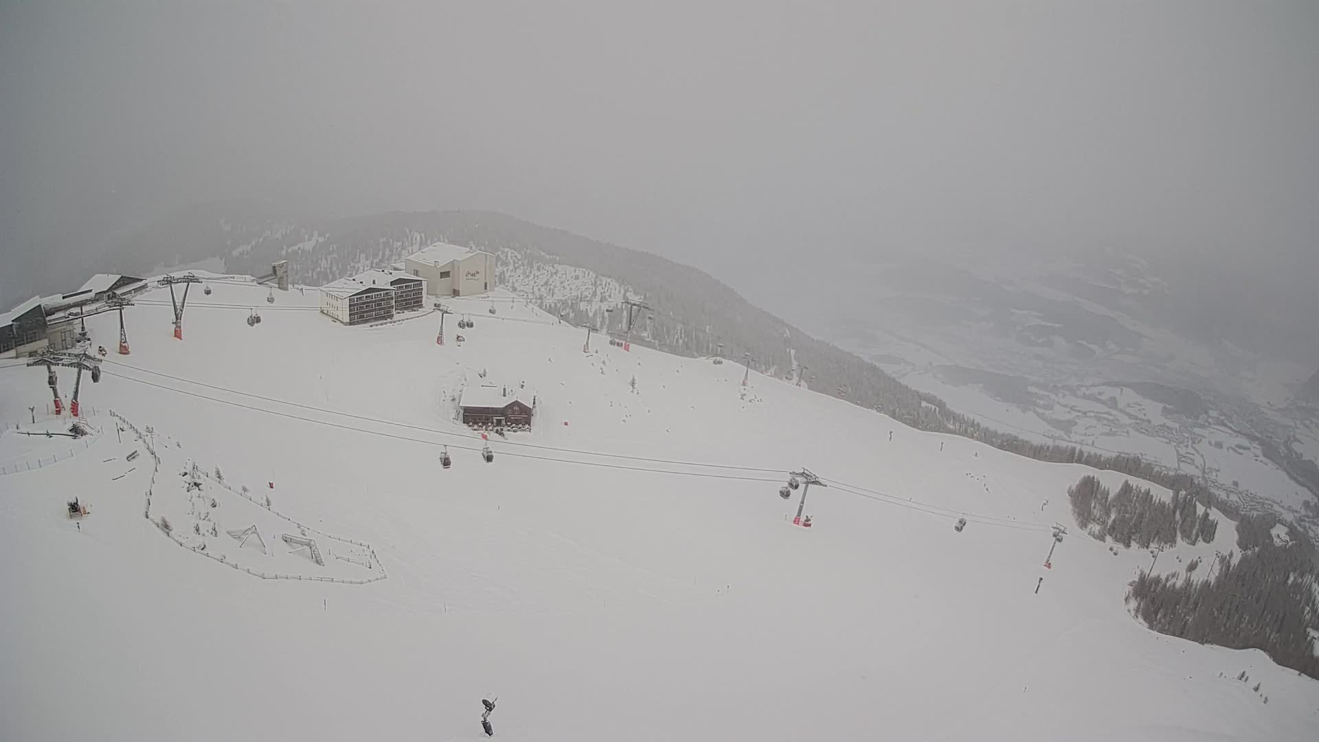 Kronplatz peak Ski resort | view to Bruneck