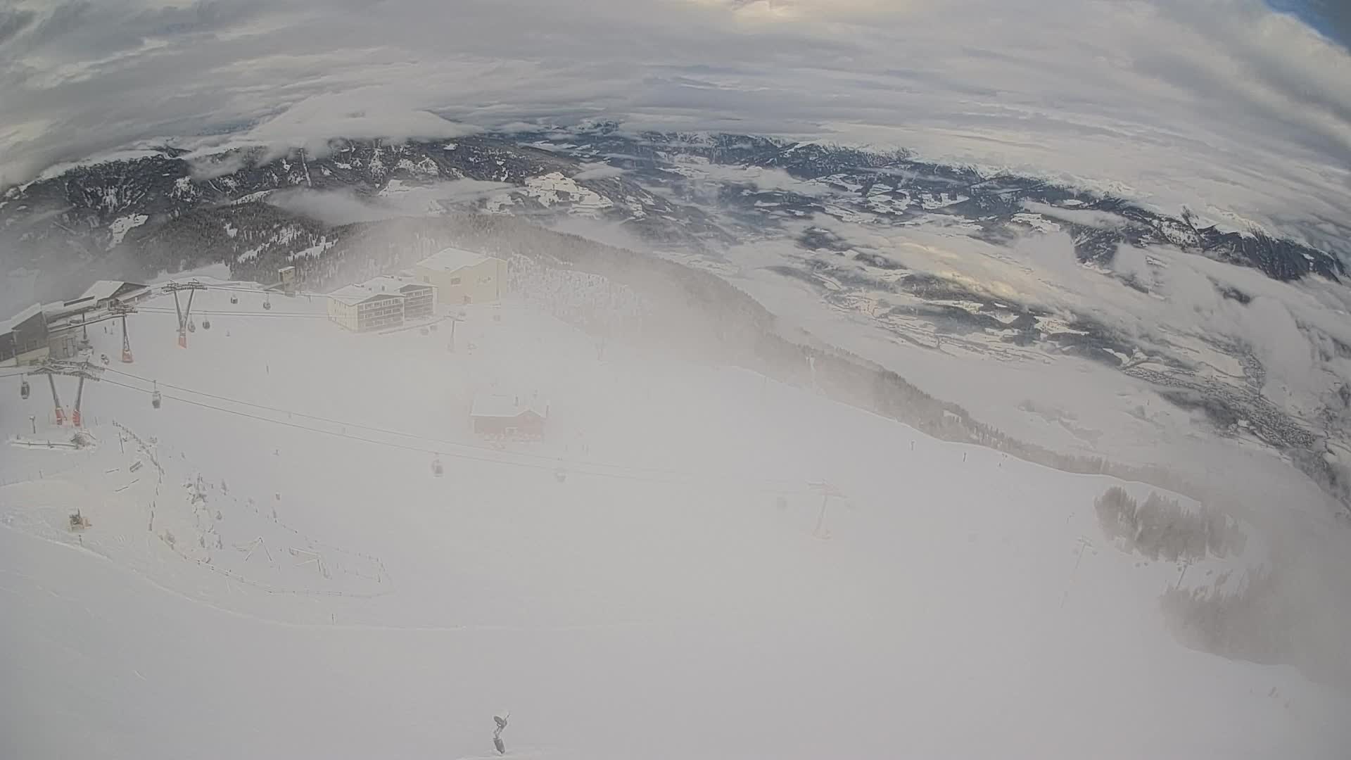 Kronplatz peak Ski resort | view to Bruneck