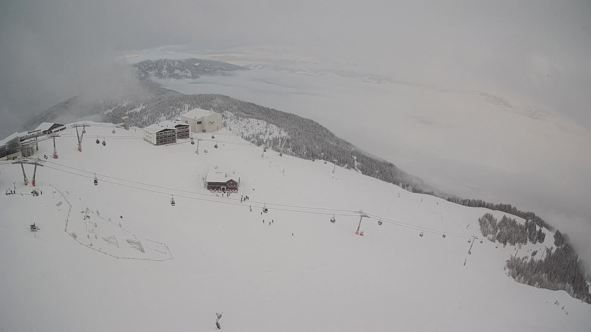 Kronplatz peak Ski resort | view to Bruneck