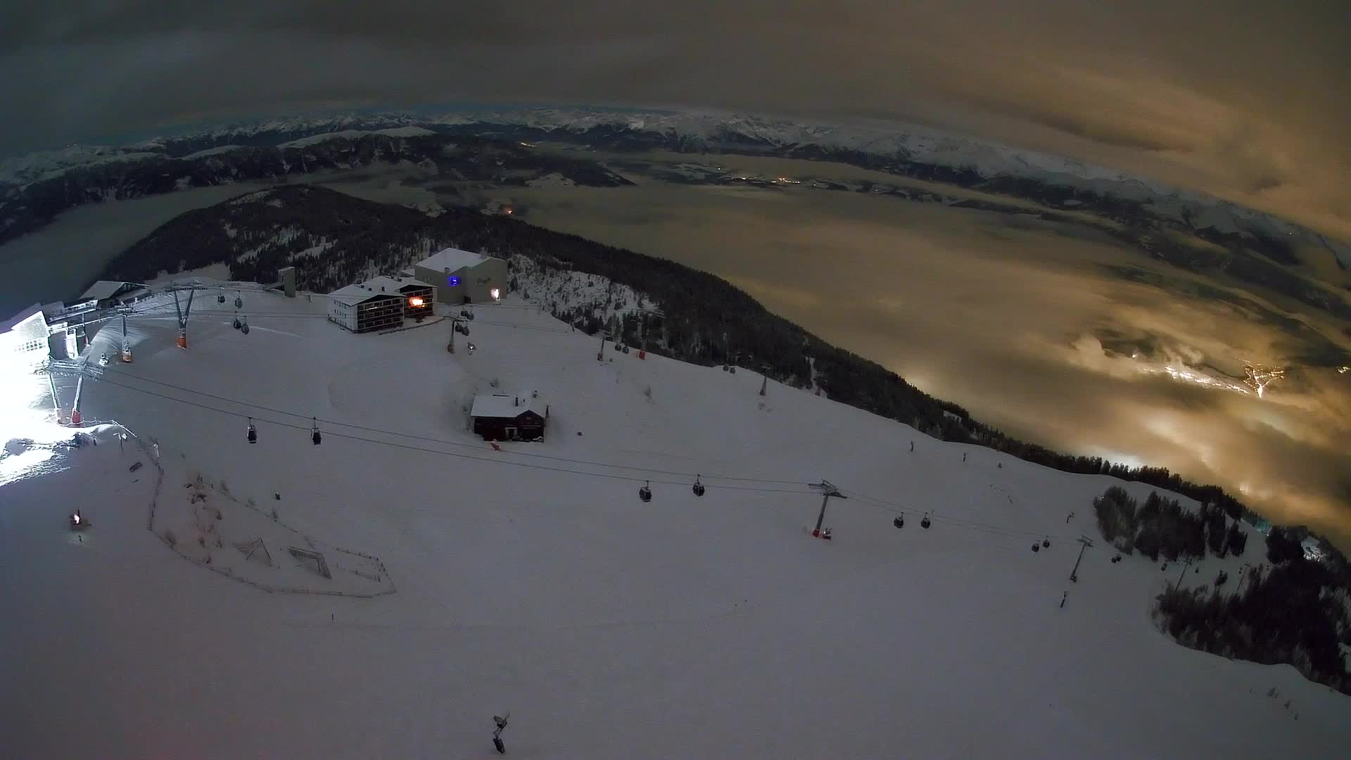 Kronplatz peak Ski resort | view to Bruneck