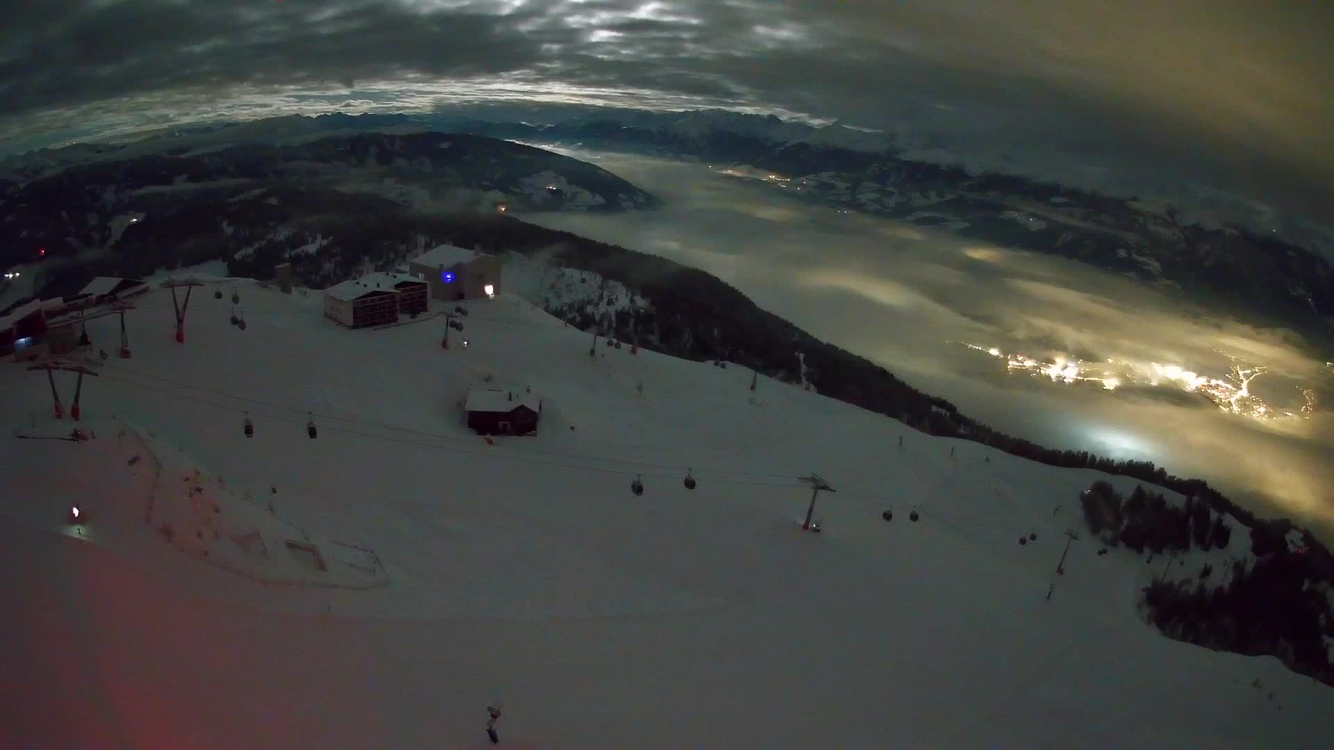 Smučišče Kronplatz – vrh | pogled na Bruneck