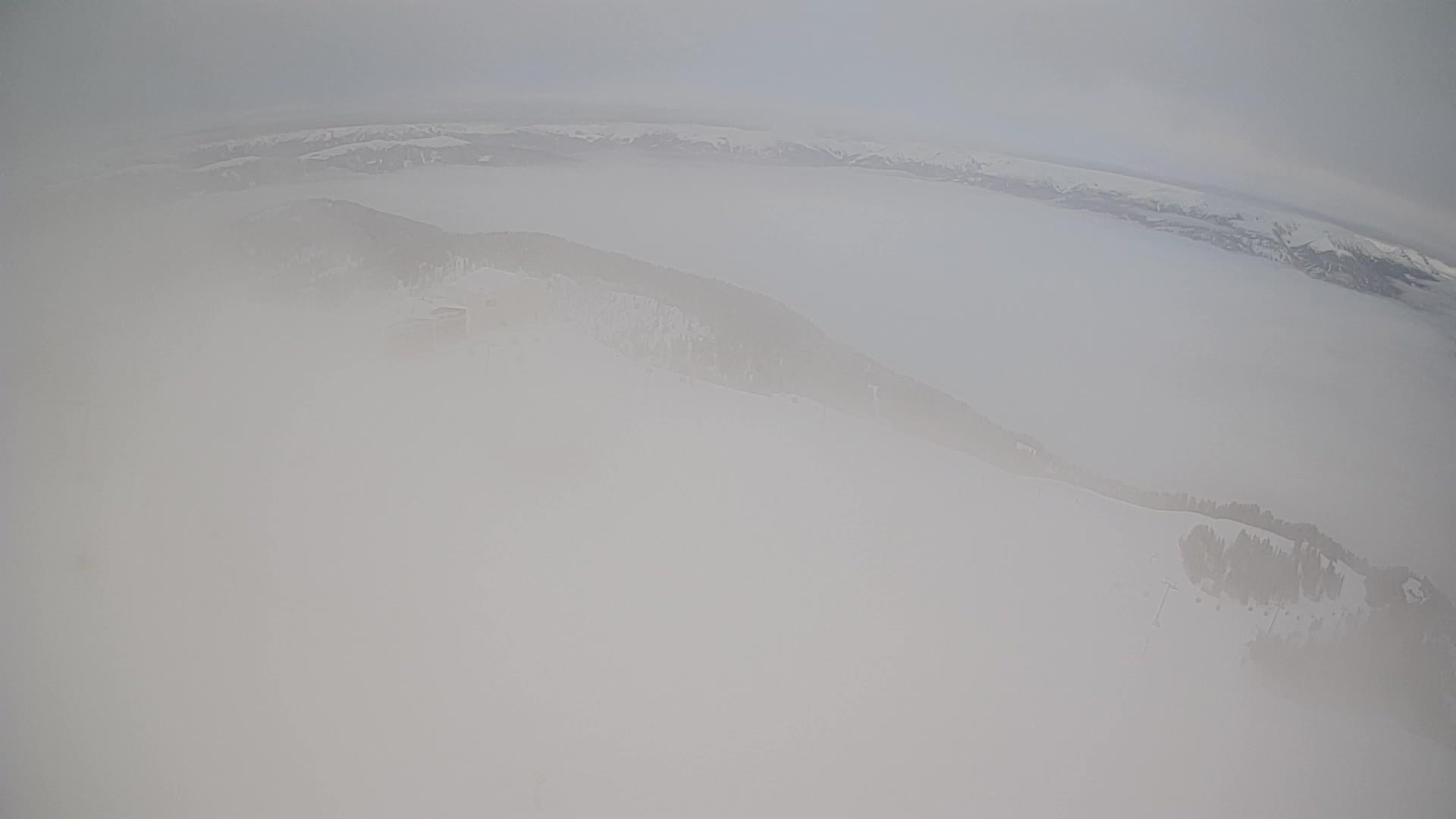 Cima estación de esquí Kronplatz | vista hacia Brunico