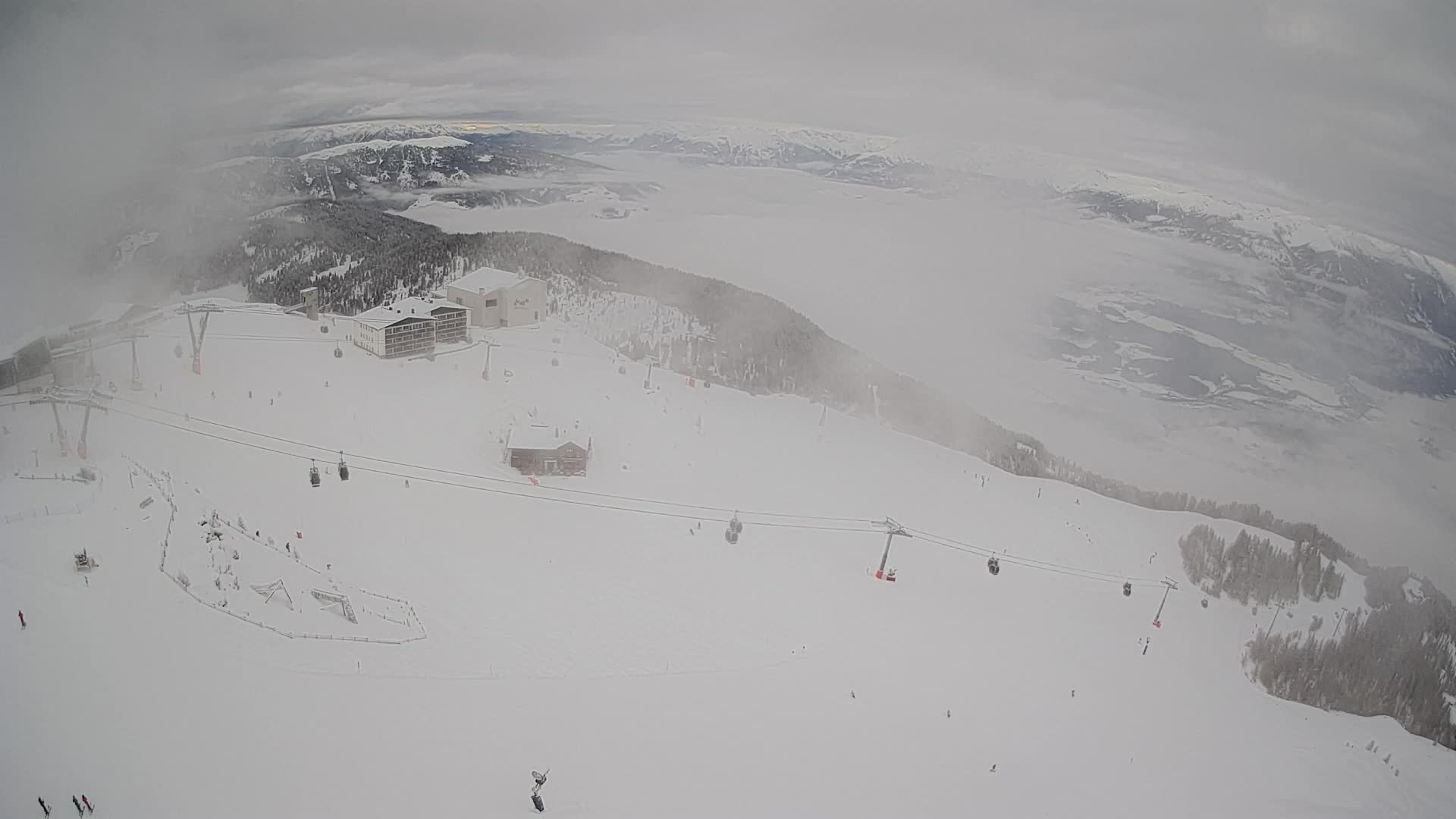 Kronplatz peak Ski resort | view to Bruneck