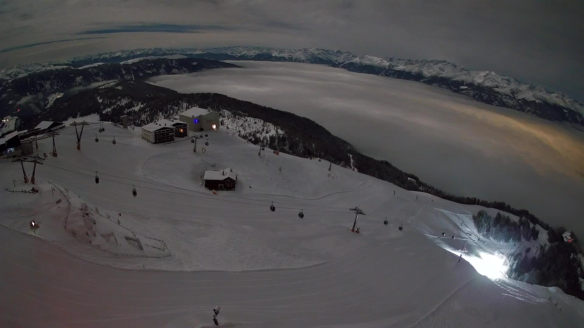 Kronplatz peak Ski resort | view to Bruneck
