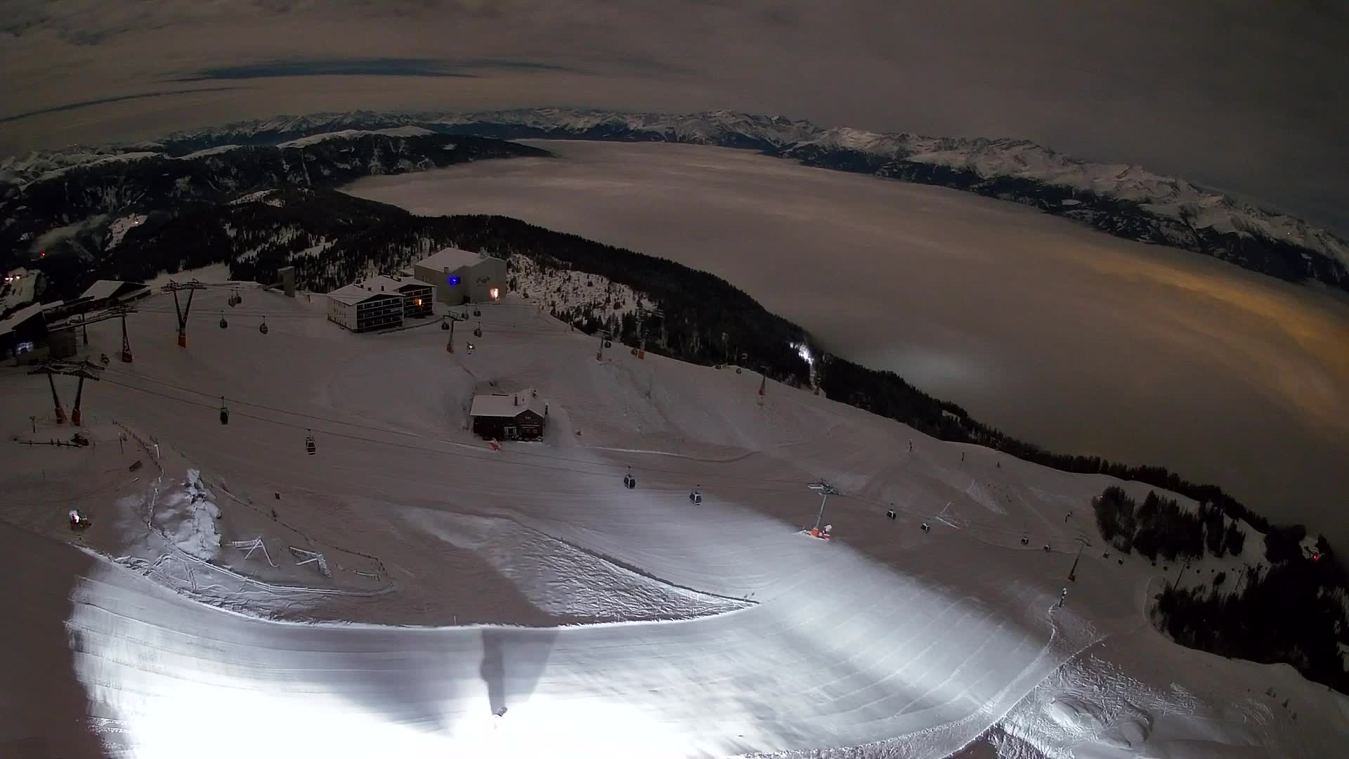 Kronplatz peak Ski resort | view to Bruneck