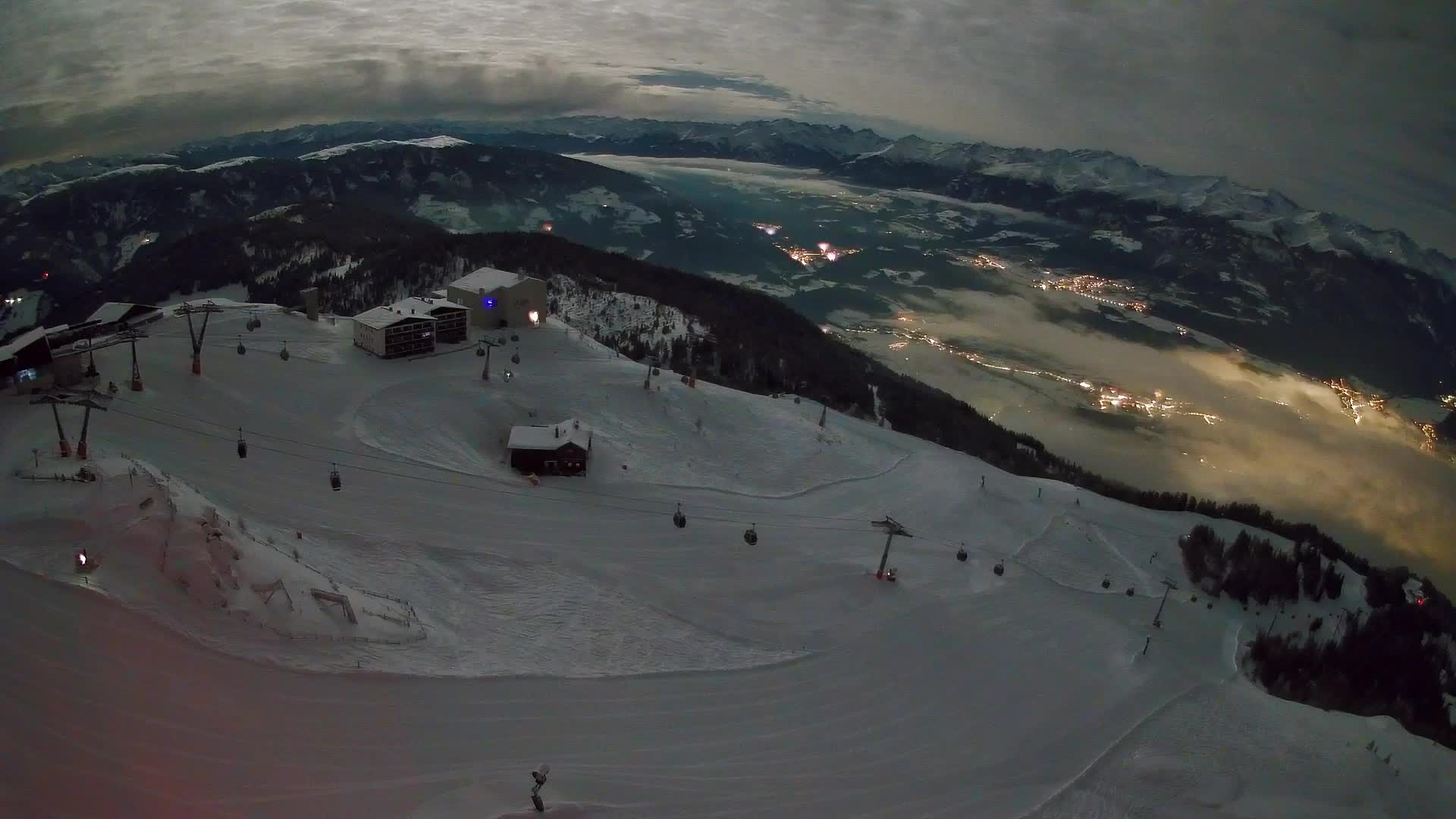 Kronplatz peak Ski resort | view to Bruneck