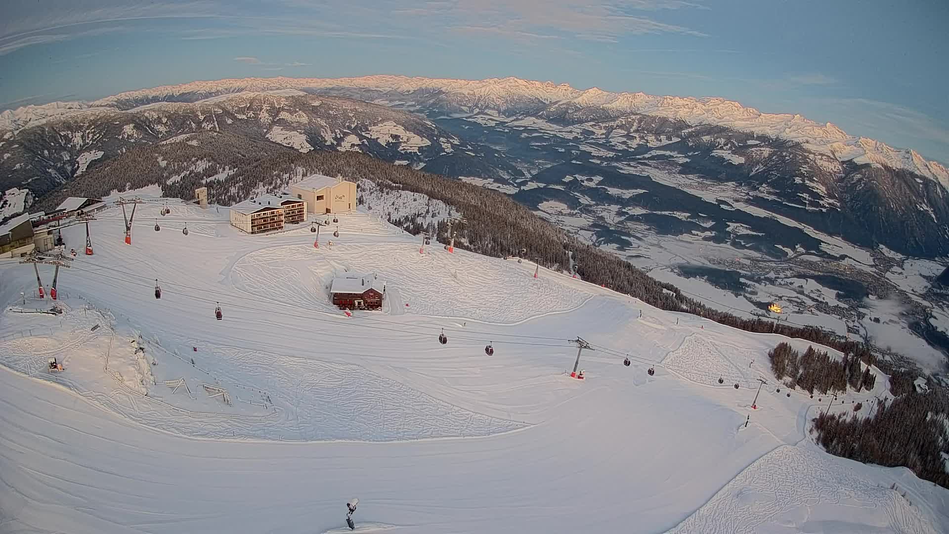 Kronplatz peak Ski resort | view to Bruneck