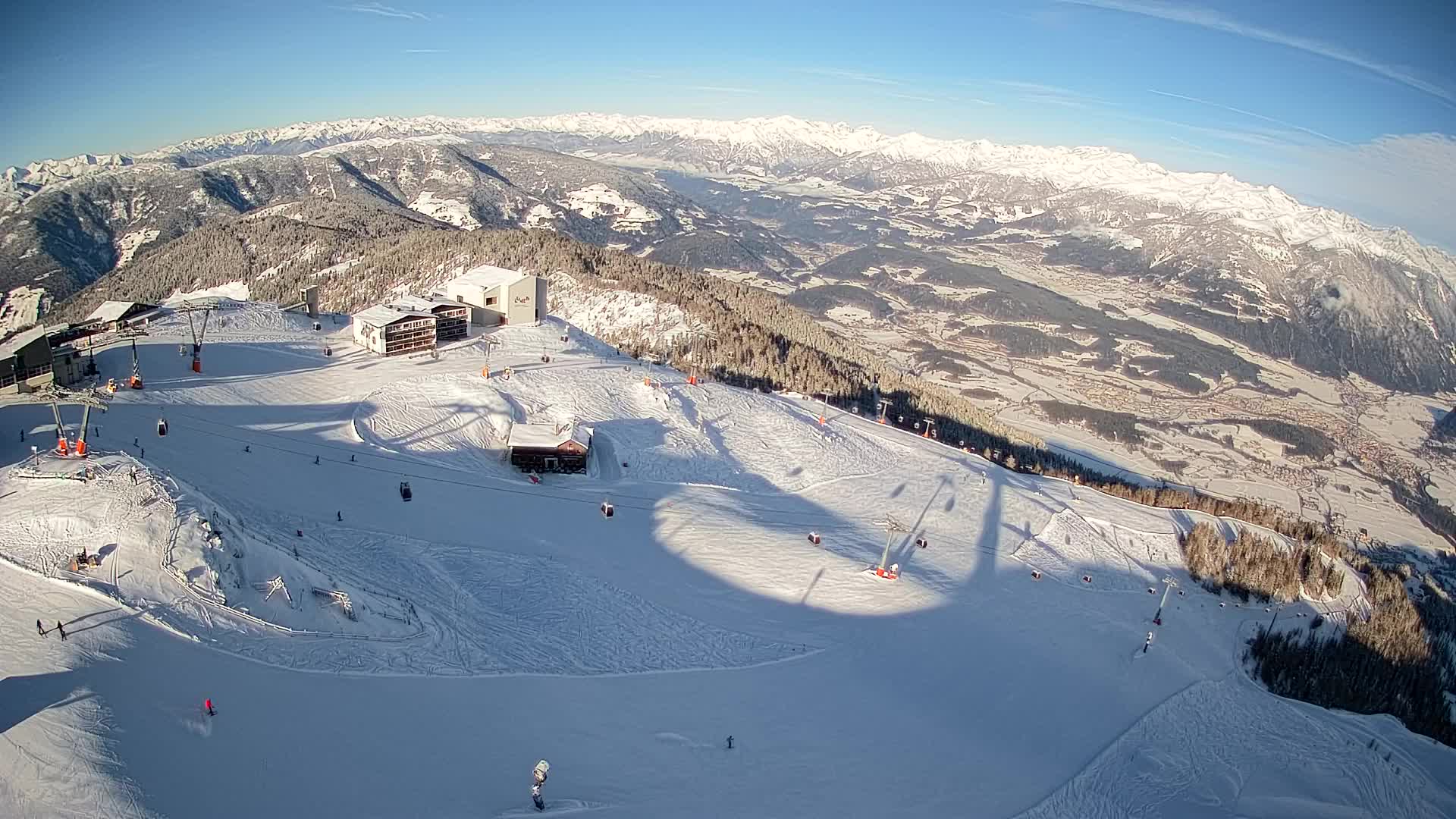 Kronplatz peak Ski resort | view to Bruneck