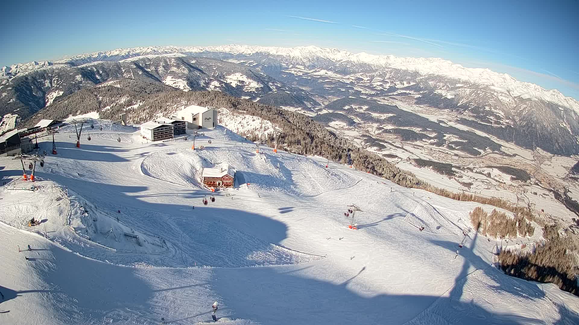 Kronplatz peak Ski resort | view to Bruneck