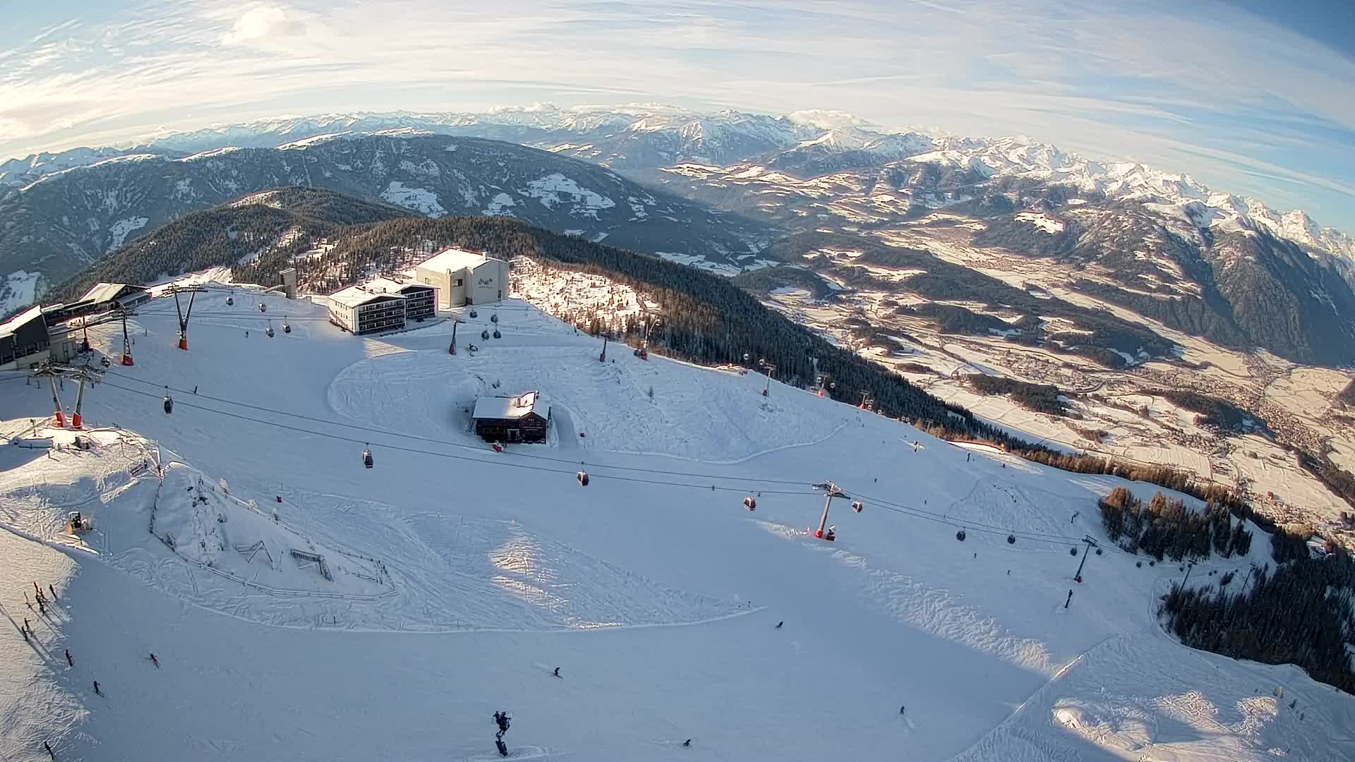 Kronplatz peak Ski resort | view to Bruneck